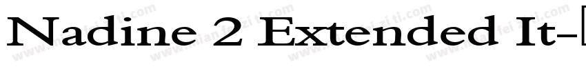 Nadine 2 Extended It字体转换